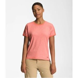 The North Face Dawndream Performance T Shirt Retro Orange Heather Small